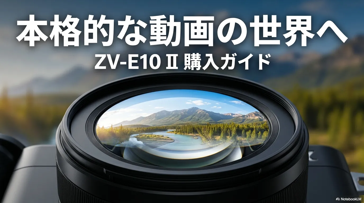 ZV-E10 IIの本格的な動画の世界へ誘う購入ガイドのタイトルスライド