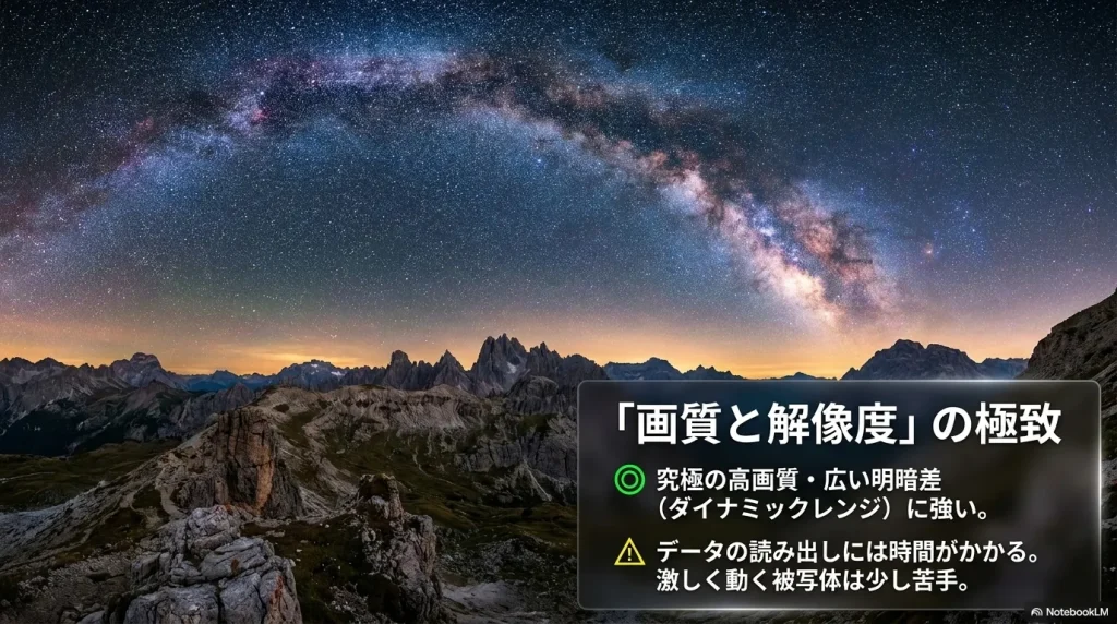 究極の高画質と広いダイナミックレンジに強い裏面照射型センサーのメリット解説
