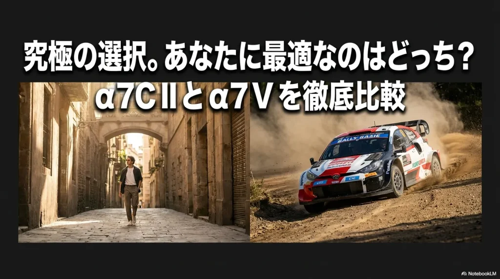 究極の選択。あなたに最適なのはどっち？α7C IIとα7 Vを徹底比較