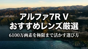 α7R Vの究極の相棒を見つけるためのおすすめレンズ厳選まとめ