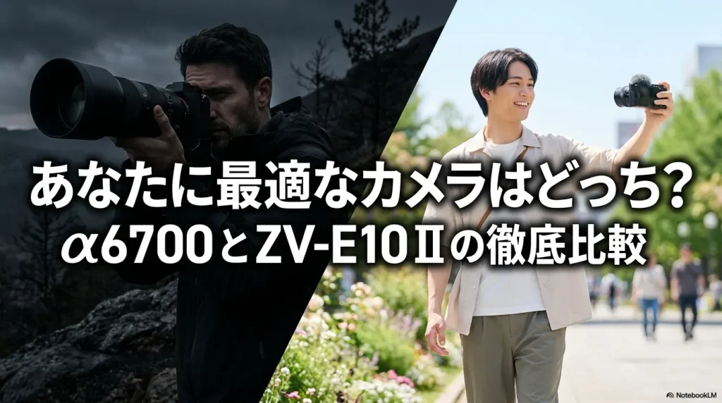 あなたに最適なカメラはどっち? a6700とZV-E10Ⅱの徹底比較